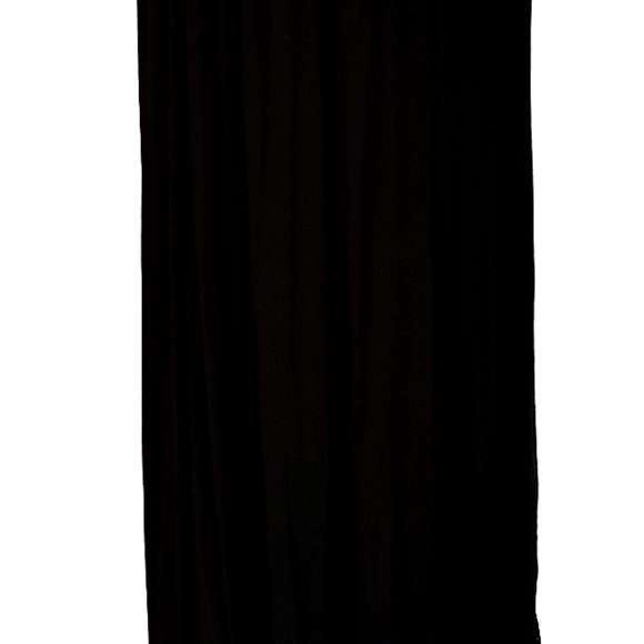 Long Black Skirt Adjustable Waist Stretch Material S/M Cotton Pleated Full Skirt - Picture 5 of 6